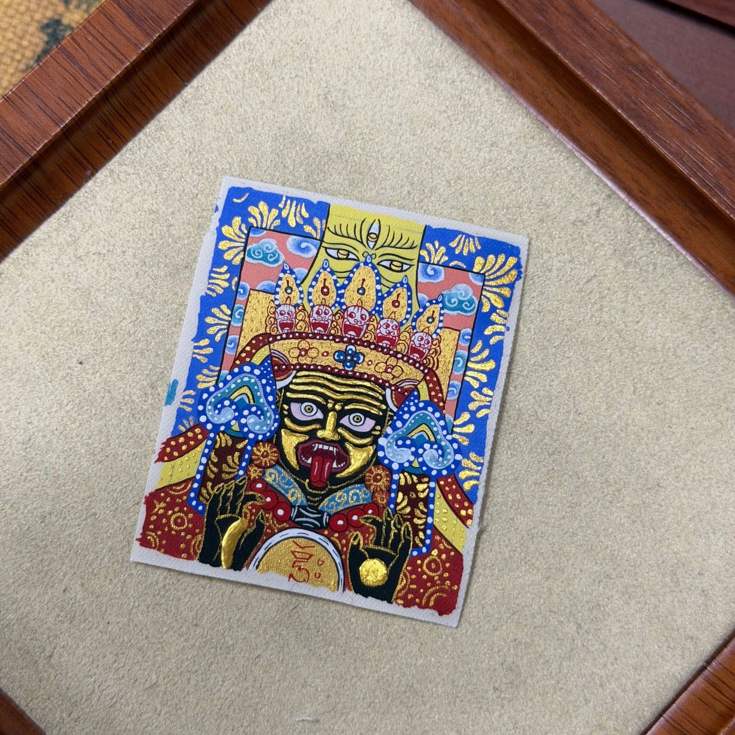热贡纯手绘唐卡扎基拉姆-彩唐