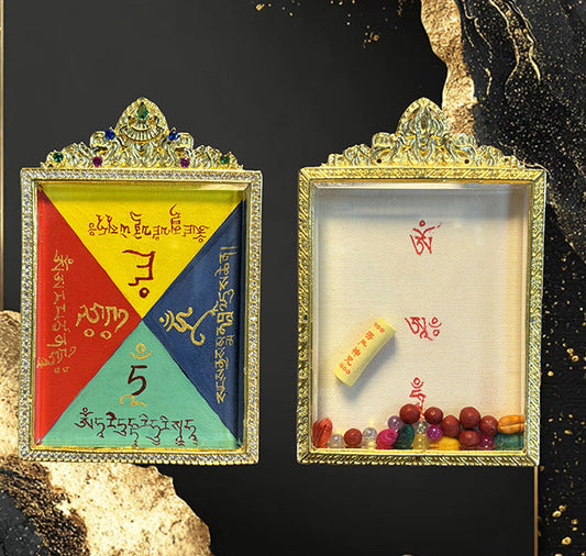 文殊绿度母药师慈心唐卡