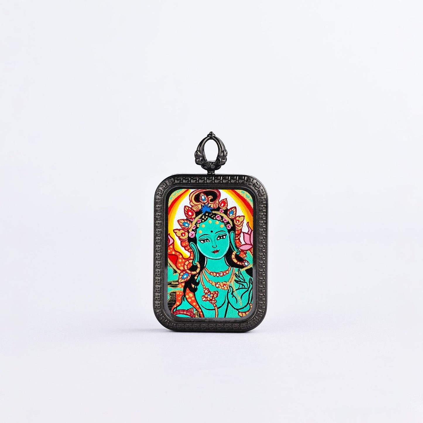 Regong Pure Hand-painted Green Tara Thangka