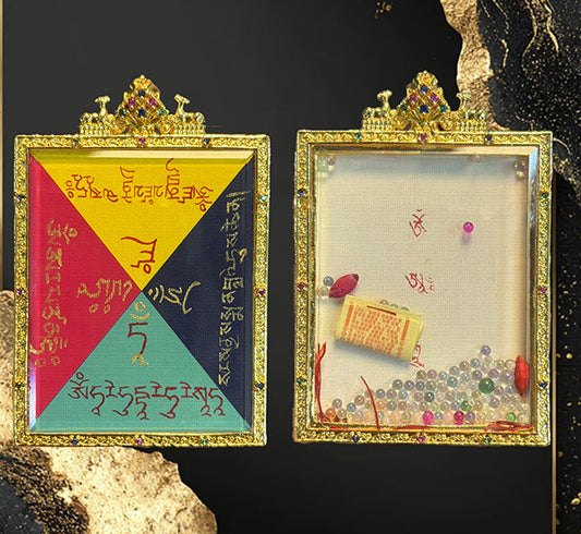 文殊绿度母药师慈心唐卡