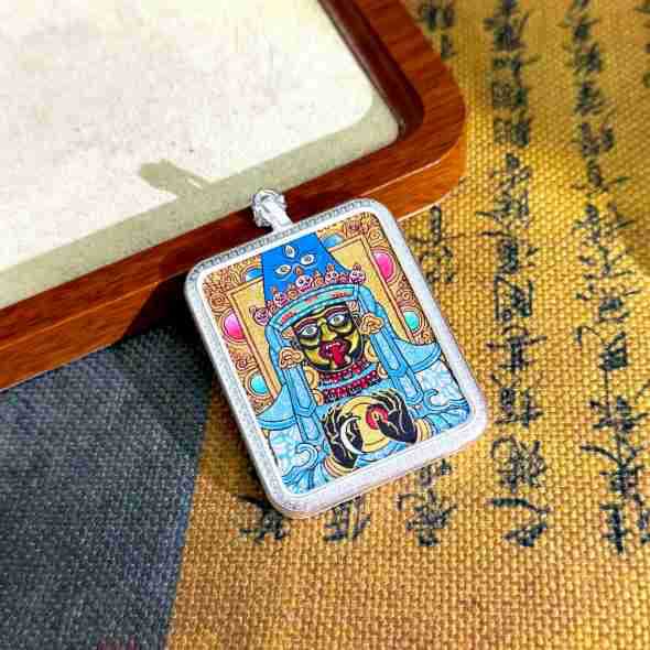 热贡纯手绘唐卡扎基拉姆-彩唐