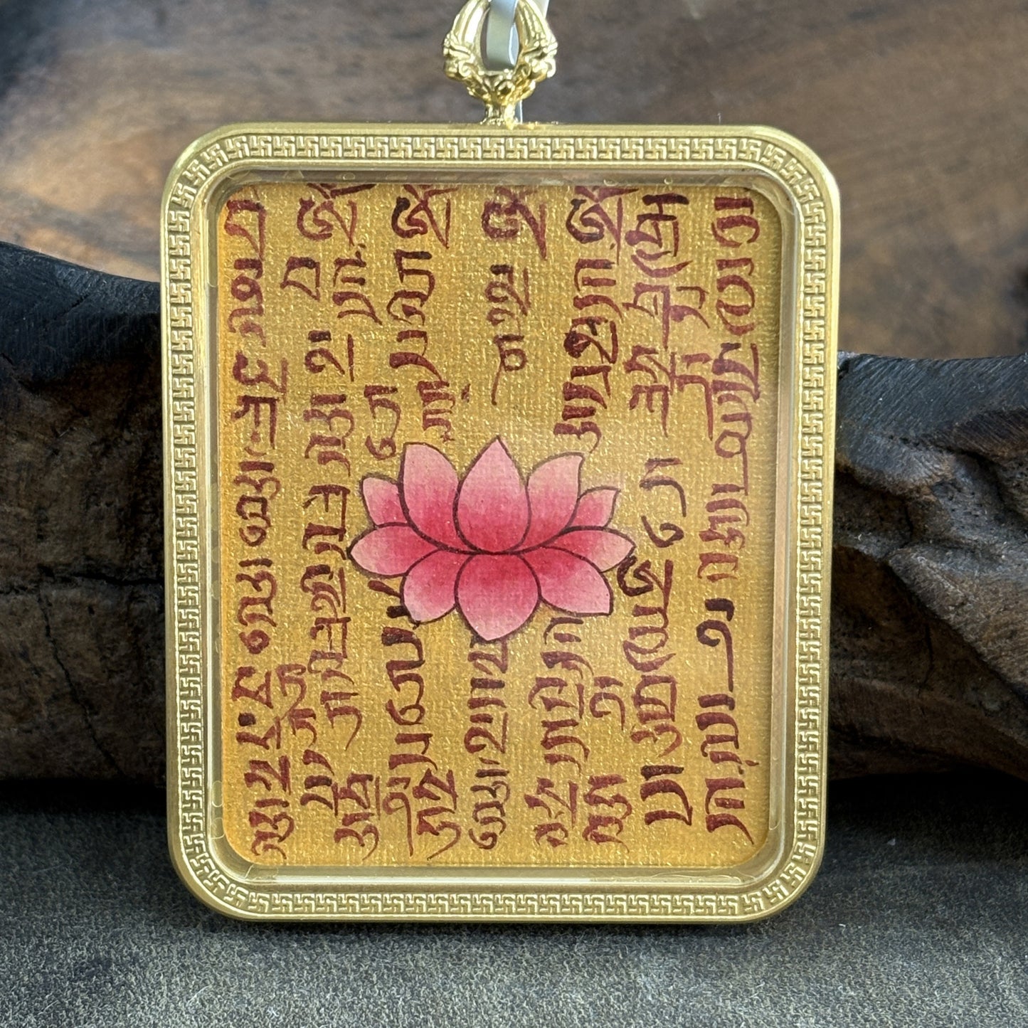 Regong Pure Hand-Painted Thangka Lotus Sutra - Gold Thangka
